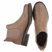 Ghete casual Chelsea - kaki dama