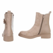 Ghete casual Chelsea - khakisuede dama