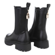 Ghete casual Chelsea - negru dama