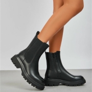 Ghete casual Chelsea - negru dama