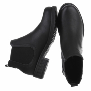 Ghete casual Chelsea - negru dama