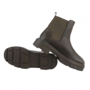 Ghete casual Chelsea - verde dama