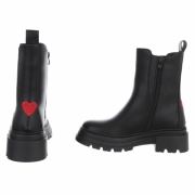 Ghete casual Chelsea - negru dama
