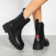 Ghete casual Chelsea - negru dama