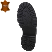 Ghete casual piele naturala Chelsea - negru dama