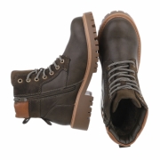 Ghete casual cu siret - dkgreen dama