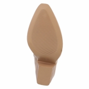 Ciocate western cu toc gros - beigesuede dama