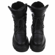 Ghete fashion imblanite - negru dama