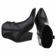 Ciocate western cu toc gros - negru dama