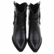 Ciocate western cu toc gros - negru dama