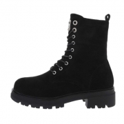 SchnA?rstiefeletten - negru dama