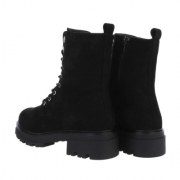 SchnA?rstiefeletten - negru dama