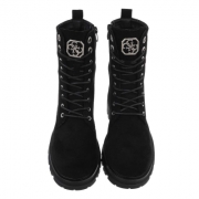 SchnA?rstiefeletten - negru dama