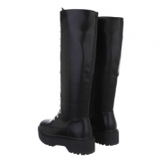 SchnA?rstiefel - negru dama