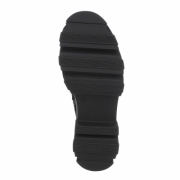 Ghete cu siret si talpa groasa - negru dama