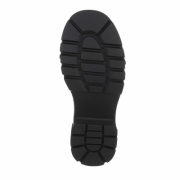 Ghete cu siret si talpa groasa - negru dama