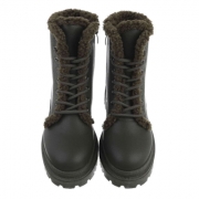 Ghete imblanite cu platforma - verde military dama