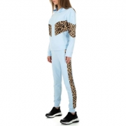 Trening cu imprimeu leopard - Holala Fashion   L.albastru dama