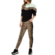 Trening cu imprimeu leopard - Holala Fashion   L.verde dama