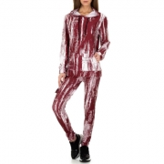 Trening cu imprimeu - Holala Fashion   rosu dama