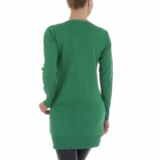 Pulover lung cu nasturi - applegreen dama
