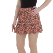 Fusta mini de vara - portocaliu dama
