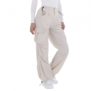 Pantaloni cargo - alb dama