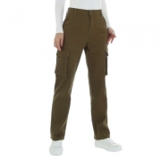 Pantaloni cargo - kaki dama