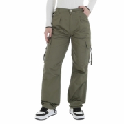 Pantaloni eleganti Laulia - verde dama