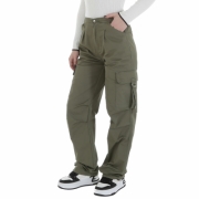 Pantaloni eleganti Laulia - verde dama