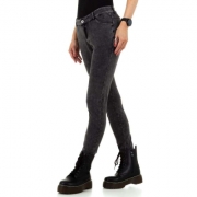 Pantaloni denim - negru dama