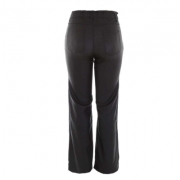 Pantaloni piele ecologica denim Life - negru dama