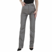 Pantaloni piele ecologica Laulia - DK.gri dama