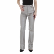 Pantaloni piele ecologica Laulia - gri dama