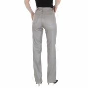 Pantaloni piele ecologica Laulia - gri dama