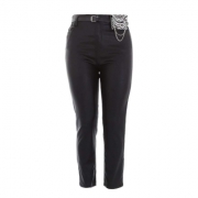 Pantaloni piele ecologica - negru dama