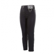 Pantaloni piele ecologica - negru dama