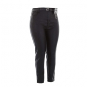 Pantaloni piele ecologica - negru dama