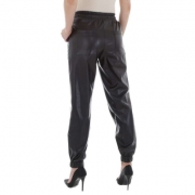 Pantaloni piele ecologica - Emma & Ashley   negru dama
