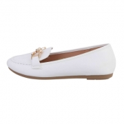 Mocasini eleganti - alb dama