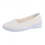 Pantofi cu platforma - alb dama