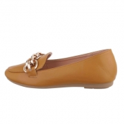 Pantofi office fara toc - bej dama