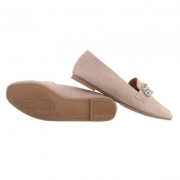Pantofi eleganti fara toc - bej dama
