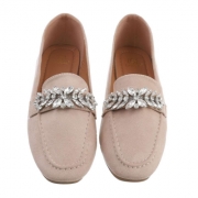 Pantofi eleganti fara toc - bej dama
