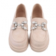 Pantofi eleganti - bej dama