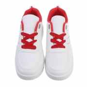 Pantofi casual copii - alb rosu