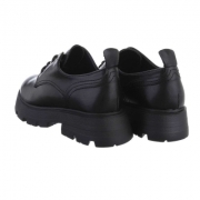 Pantofi oxford cu siret - negru dama