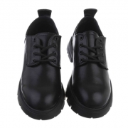 Pantofi oxford cu siret - negru dama