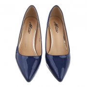 Pantofi clasici cu toc - albastru dama