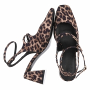 Pantofi clasici - imprimeu leopard dama